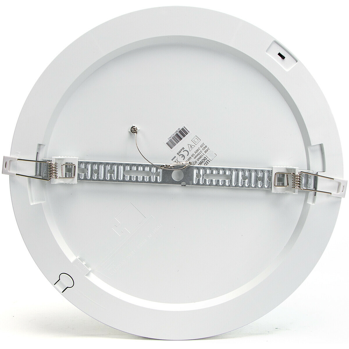 LED Downlight Pro - Aigi Foka - Inbouw/Opbouw - Rond - 24W - Helder/Koud Wit 6000K - Mat Wit - Kunststof