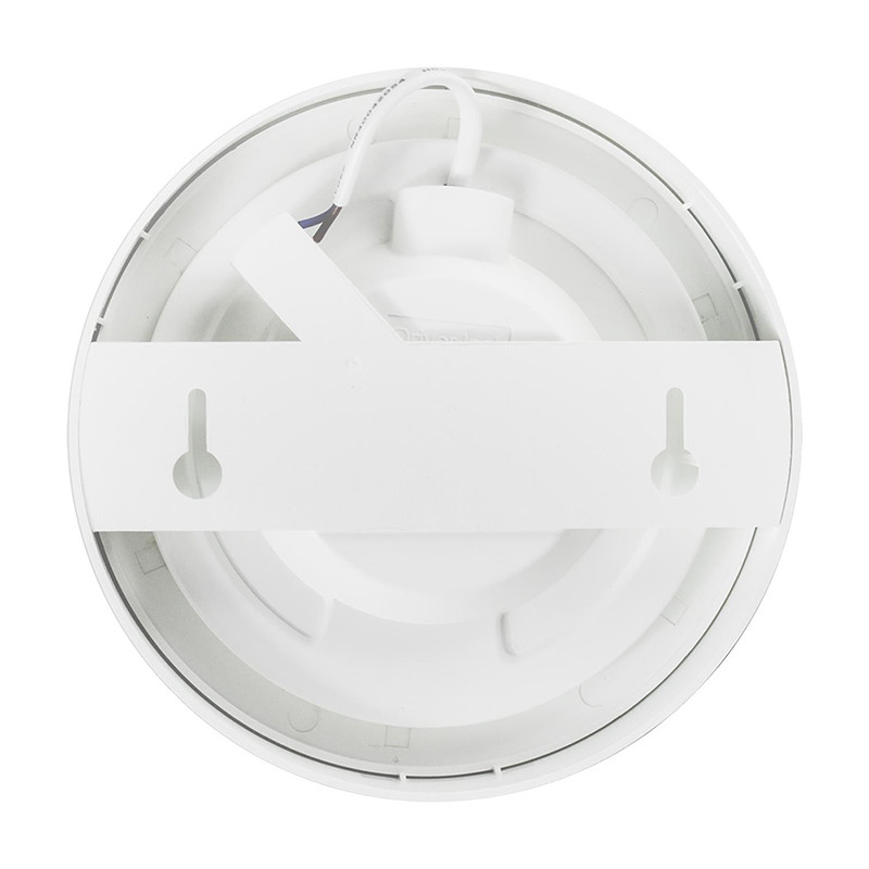 LED Downlight Pro - Aigi - Opbouw Rond 12W - Helder/Koud Wit 6000K - Mat Wit - Ø177mm