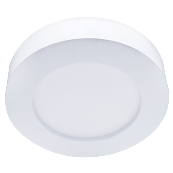 LED Downlight Pro - Aigi - Opbouw Rond 12W - Helder/Koud Wit 6000K - Mat Wit - Ø177mm