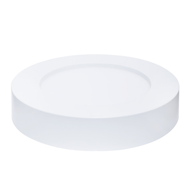 LED Downlight Pro - Aigi - Opbouw Rond 12W - Helder/Koud Wit 6000K - Mat Wit - Ø177mm