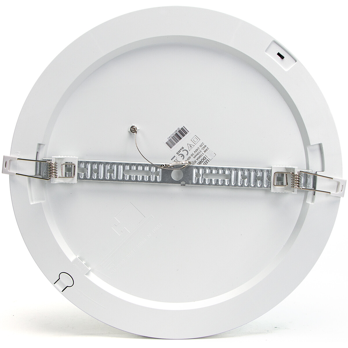 LED Downlight Pro - Aigi Foka - Inbouw/Opbouw - Rond - 24W - Aanpasbare Kleur CCT - Mat Wit - Kunststof