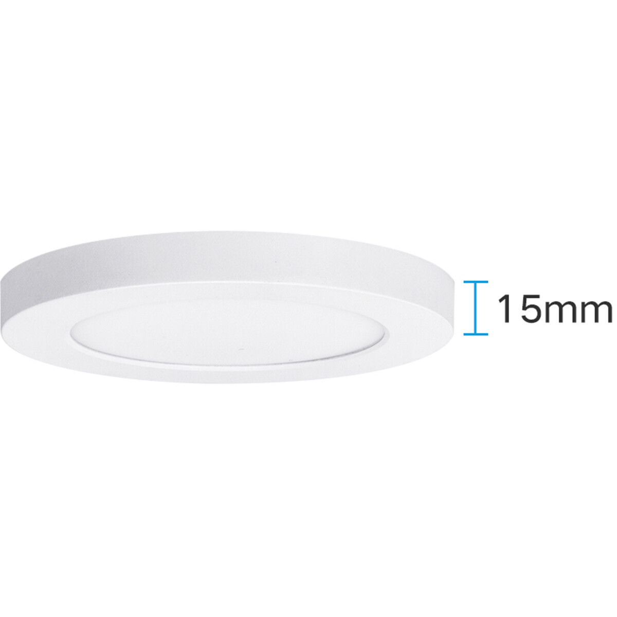 LED Downlight Pro - Aigi Foka - Inbouw/Opbouw - Rond - 24W - Aanpasbare Kleur CCT - Mat Wit - Kunststof