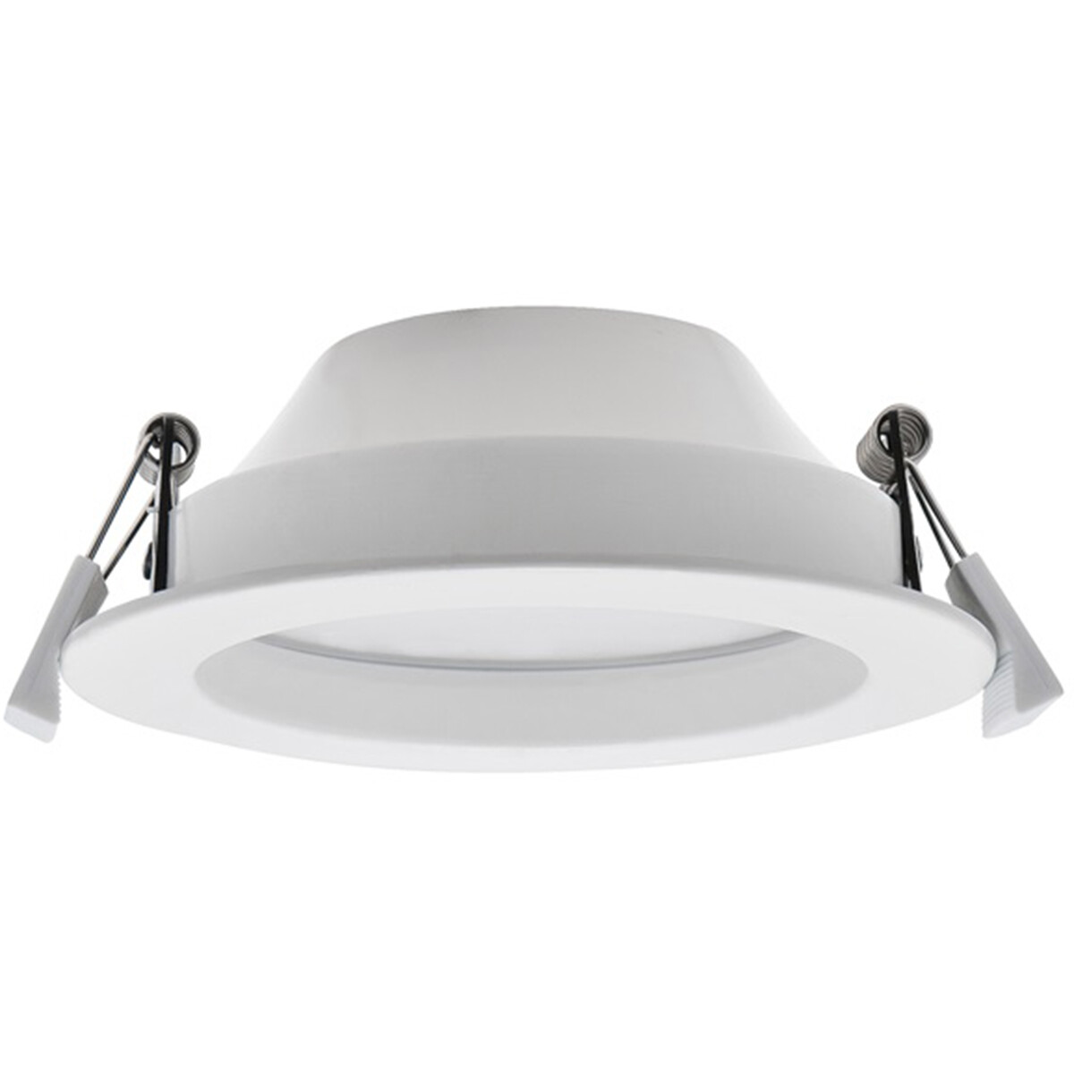 LED Downlight Pro - Aigi Sami - Inbouw Rond 18W - Helder/Koud Wit 6000K - Mat Wit - Kunststof - Ø168mm