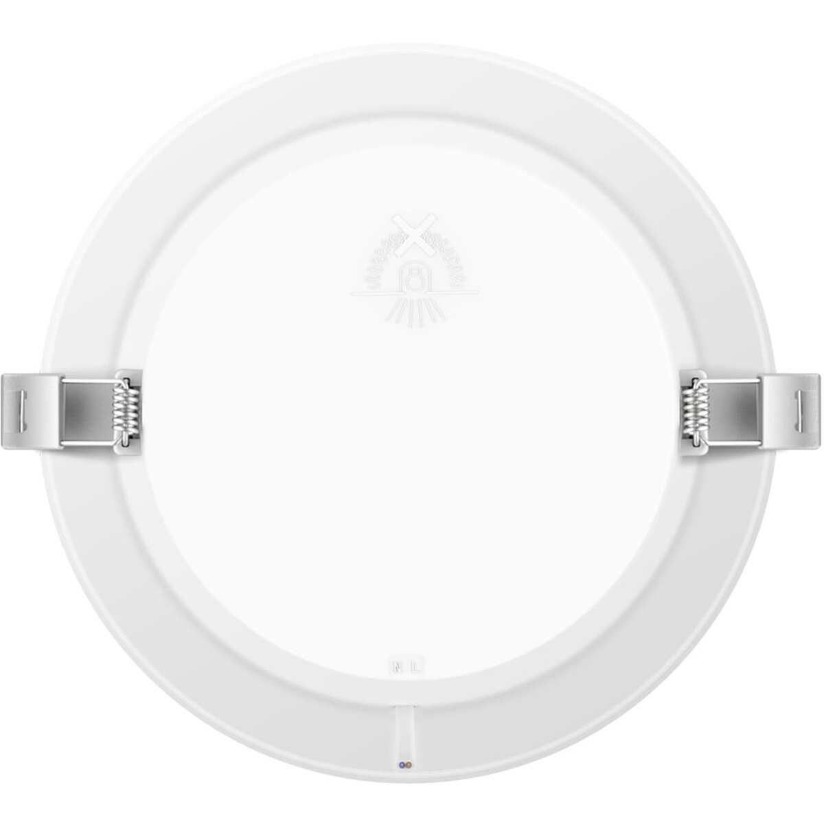 LED Downlight Pro - Aigi Trinko - Inbouw Rond 15W - Helder/Koud Wit 6500K - Mat Wit - Kunststof - Ø175mm