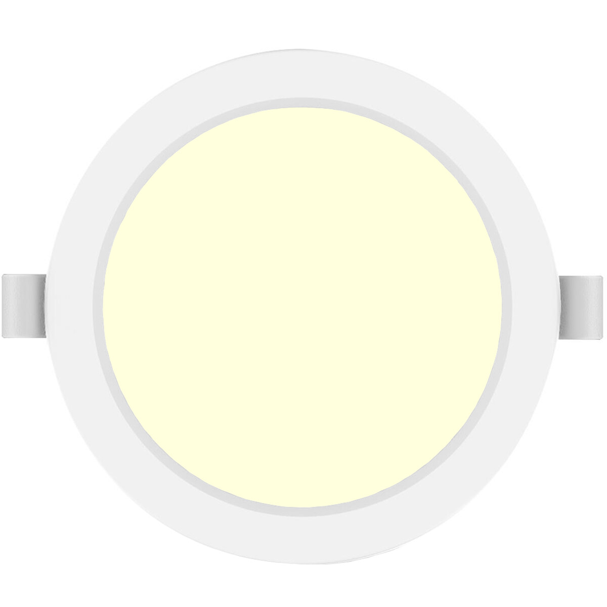 LED Downlight Pro - Aigi Trinko - Inbouw Rond 20W - Warm Wit 3000K - Mat Wit - Kunststof - Ø222mm