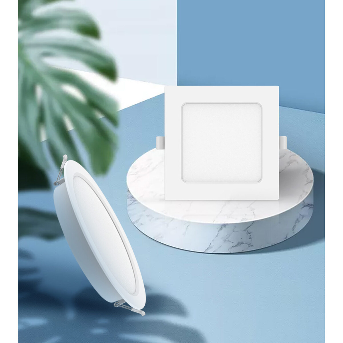 LED Downlight Pro - Aigi Trinko - Inbouw Rond 6W - Natuurlijk Wit 4000K - Mat Wit - Kunststof - Ø118mm