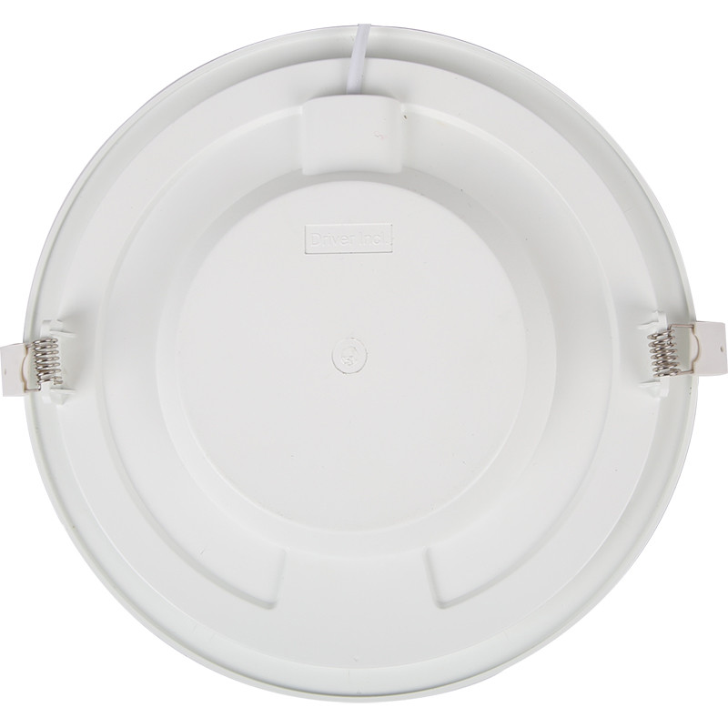 LED Downlight Slim - Aigi - PIR Bewegingssensor 360° - Inbouw Rond 24W - Helder/Koud Wit 6000K - Mat Wit - Ø240mm