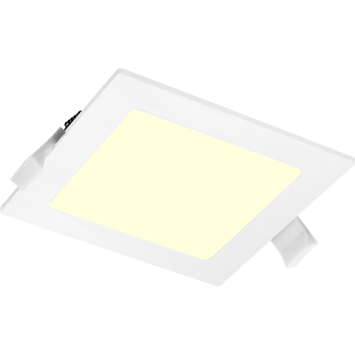 LED Downlight Slim Pro - Aigi Suno - Inbouw Vierkant 16W - Warm Wit 3000K - Mat Wit - Kunststof