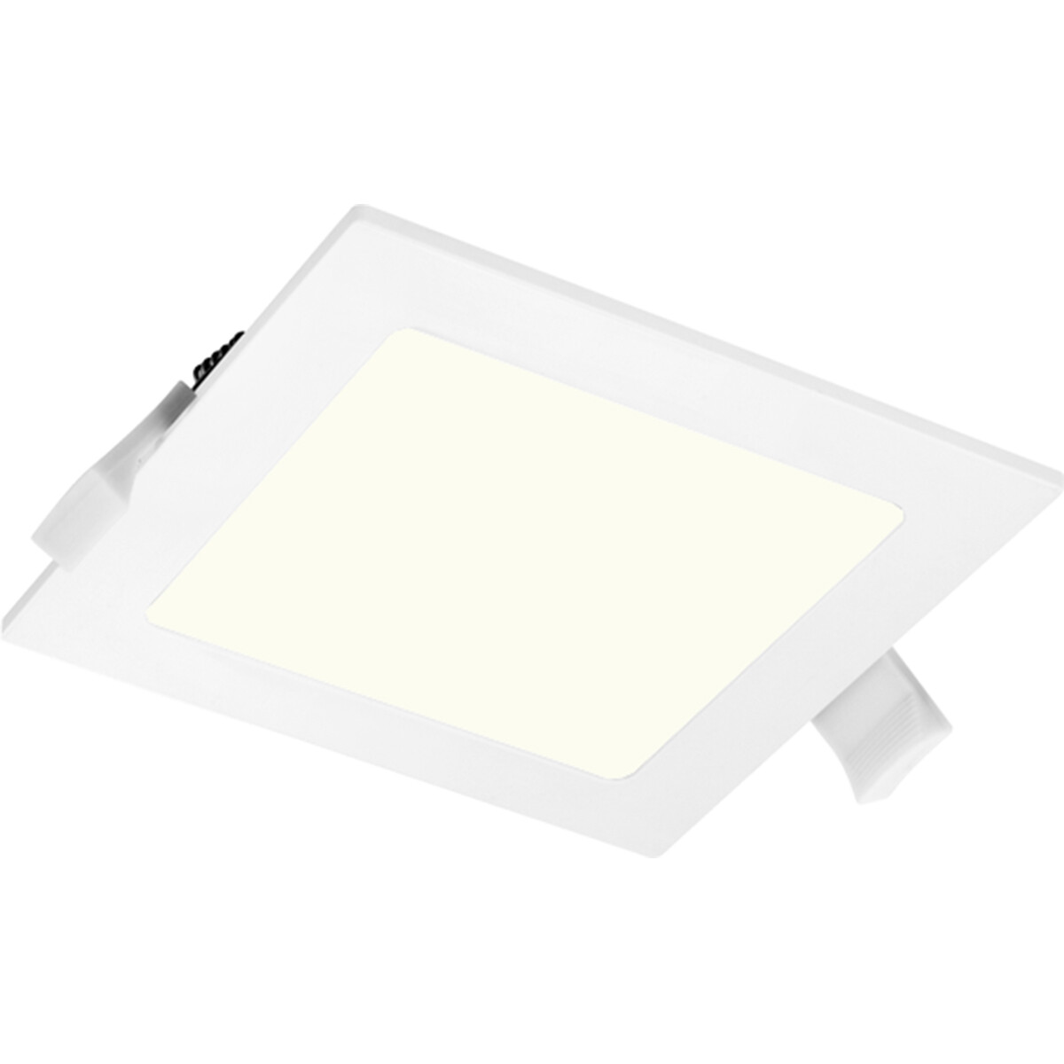 LED Downlight Slim Pro - Aigi Suno - Inbouw Vierkant 6W - Natuurlijk Wit 4000K - Mat Wit - Kunststof