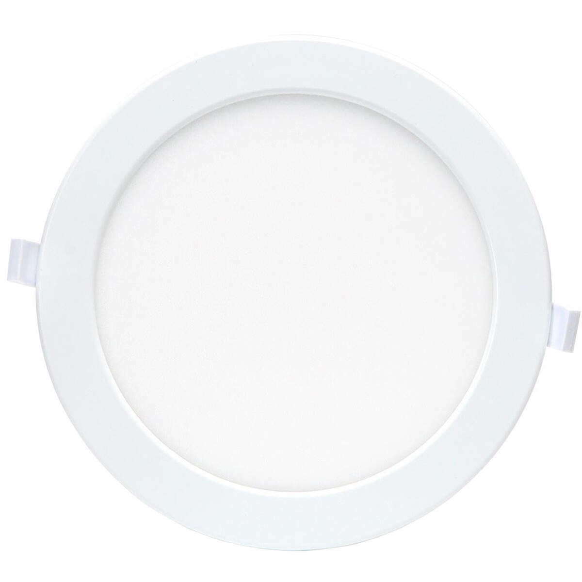 LED Downlight - Smart LED - Wifi LED - Slimme LED - Aigi Zumba - 18W - Aanpasbare Kleur - Inbouw Rond - Mat Wit - Aluminium - Ø220mm