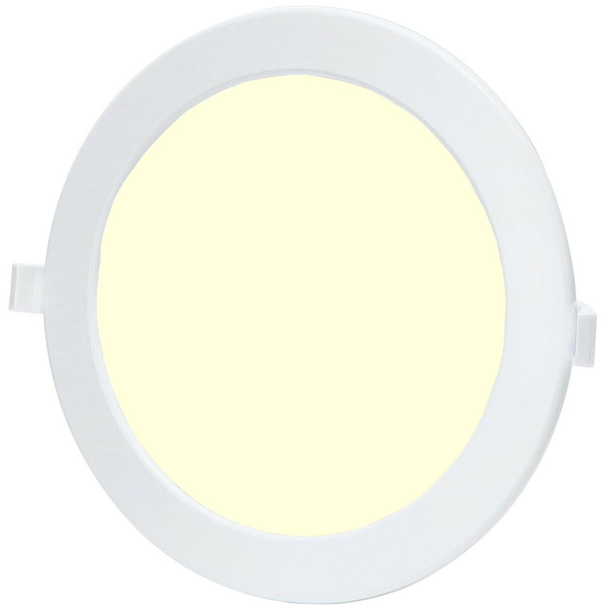 LED Downlight - Smart LED - Wifi LED - Slimme LED - Aigi Zumba - 18W - Warm Wit 3000K - Inbouw Rond - Mat Wit - Aluminium - Ø220mm product afbeelding