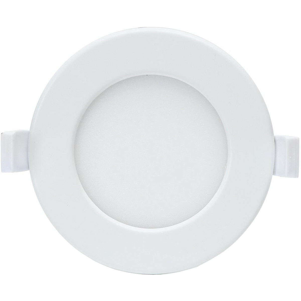 LED Downlight - Smart LED - Wifi LED - Slimme LED - Aigi Zumba - 6W - Helder/Koud Wit 6500K - Inbouw Rond - Mat Wit - Aluminium - Ø115mm