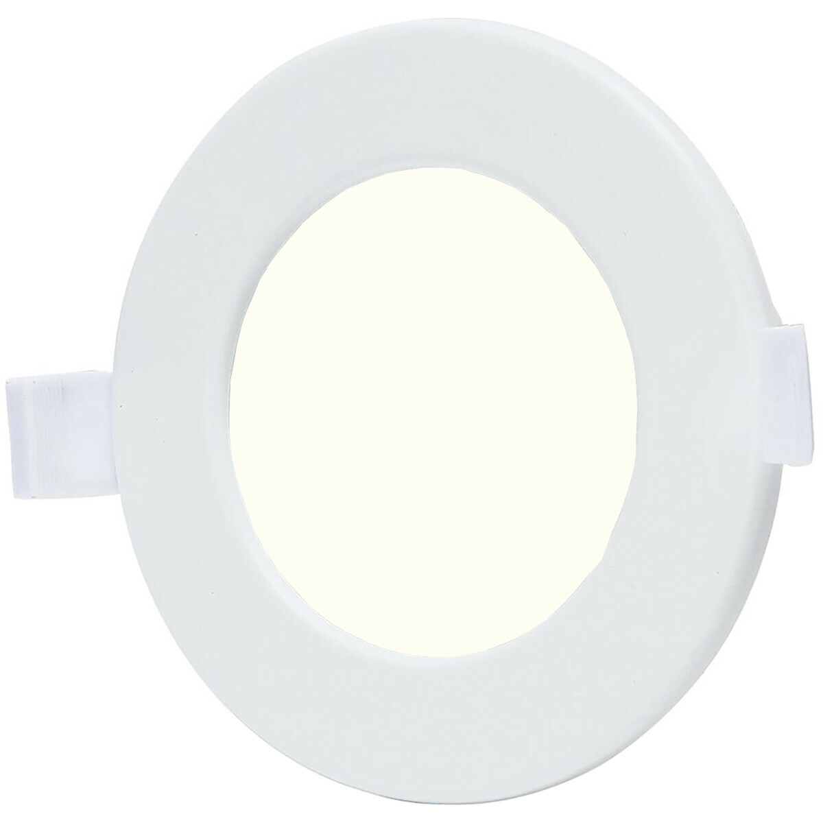 LED Downlight - Smart LED - Wifi LED - Slimme LED - Aigi Zumba - 6W - Natuurlijk Wit 4000K - Inbouw Rond - Mat Wit - Aluminium - Ø115mm product afbeelding