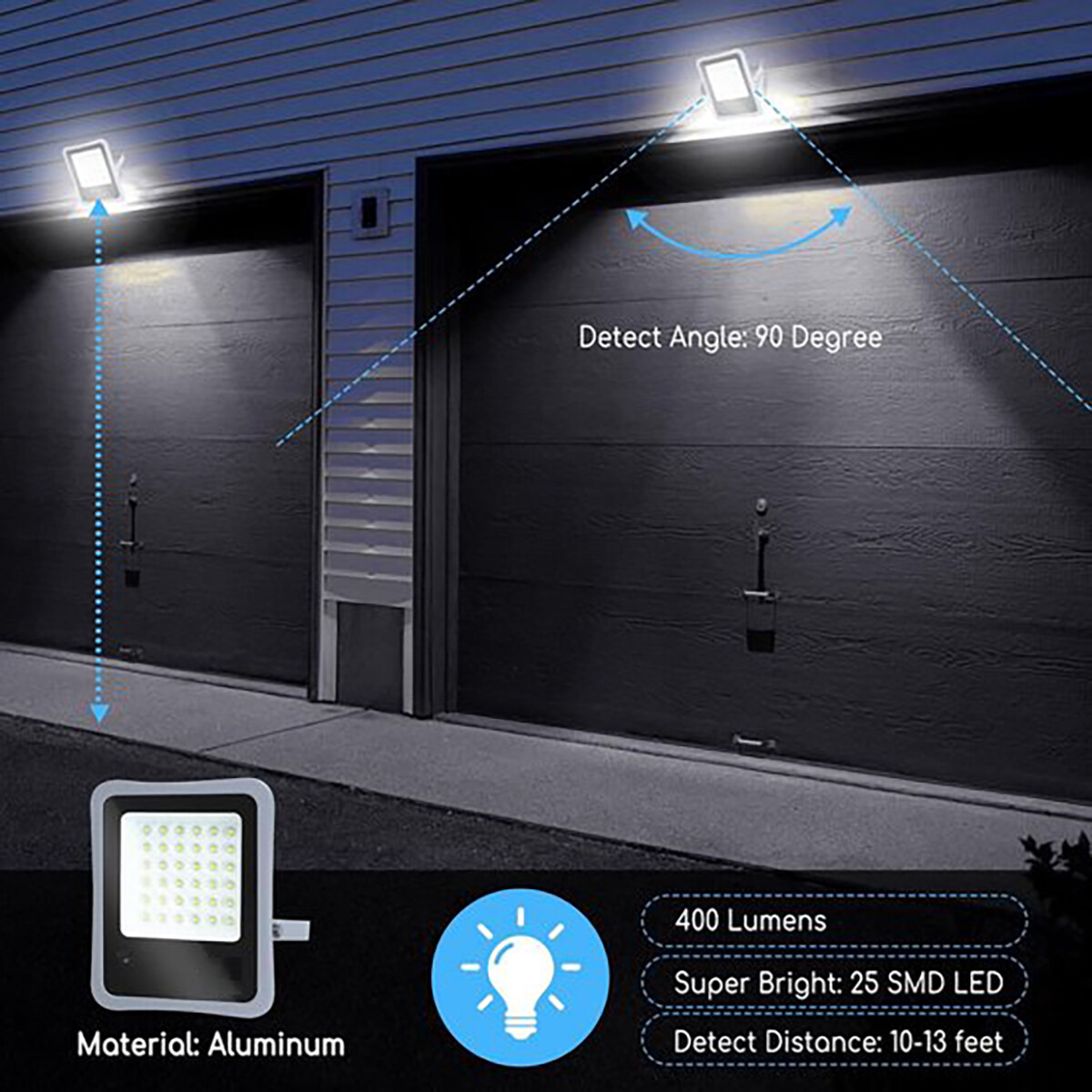 LED Floodlight op Zonne-energie - LED Schijnwerper - Aigi Florida - LED Solar Tuinverlichting Wandlamp - Afstandsbediening - Waterdicht IP65 - 100W - Helder/Koud Wit 6500K