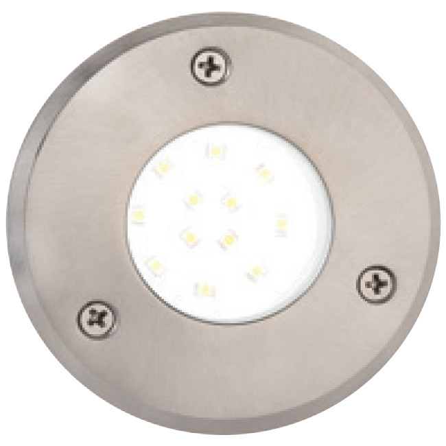 LED Grondspot - Inbouw Rond 1.2W - Waterdicht IP67 - Wit - RVS - Ø95mm