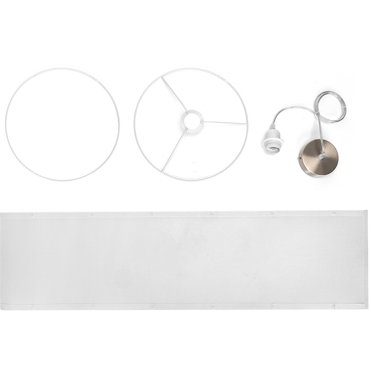 LED Hanglamp - Hangverlichting - Aigi Utra - E27 Fitting - Rond - Mat Wit - Kunststof