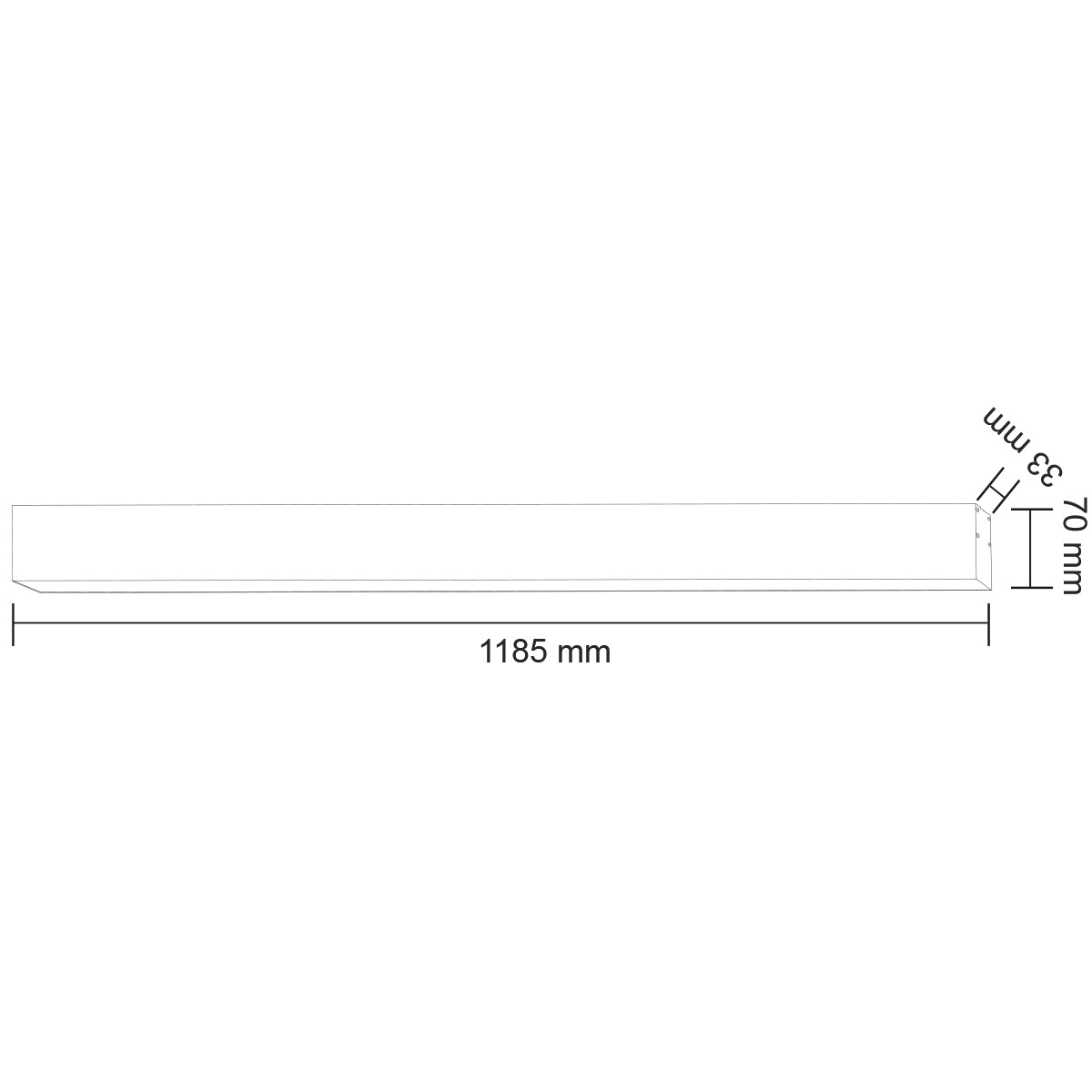 LED Hanglamp - Hangverlichting - Cobalt - 40W - Natuurlijk Wit 4200K - Mat Zwart - Aluminium - 3cm