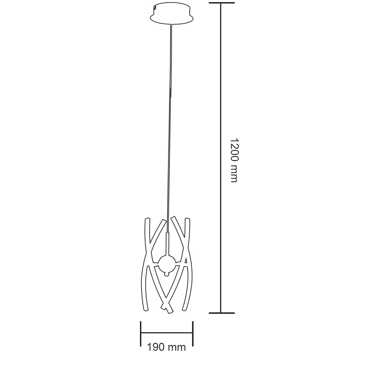 LED Hanglamp - Hangverlichting - Optra - 12W - Natuurlijk Wit 4000K - 1-lichts - Mat Chroom - Aluminium