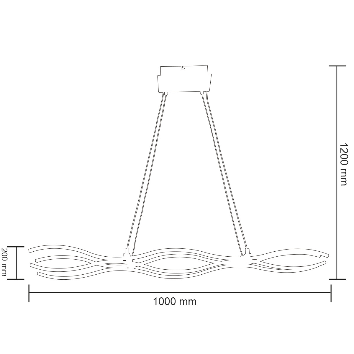 LED Hanglamp - Hangverlichting - Primon - 45W - Natuurlijk Wit 4000K - Mat Chroom - Aluminium