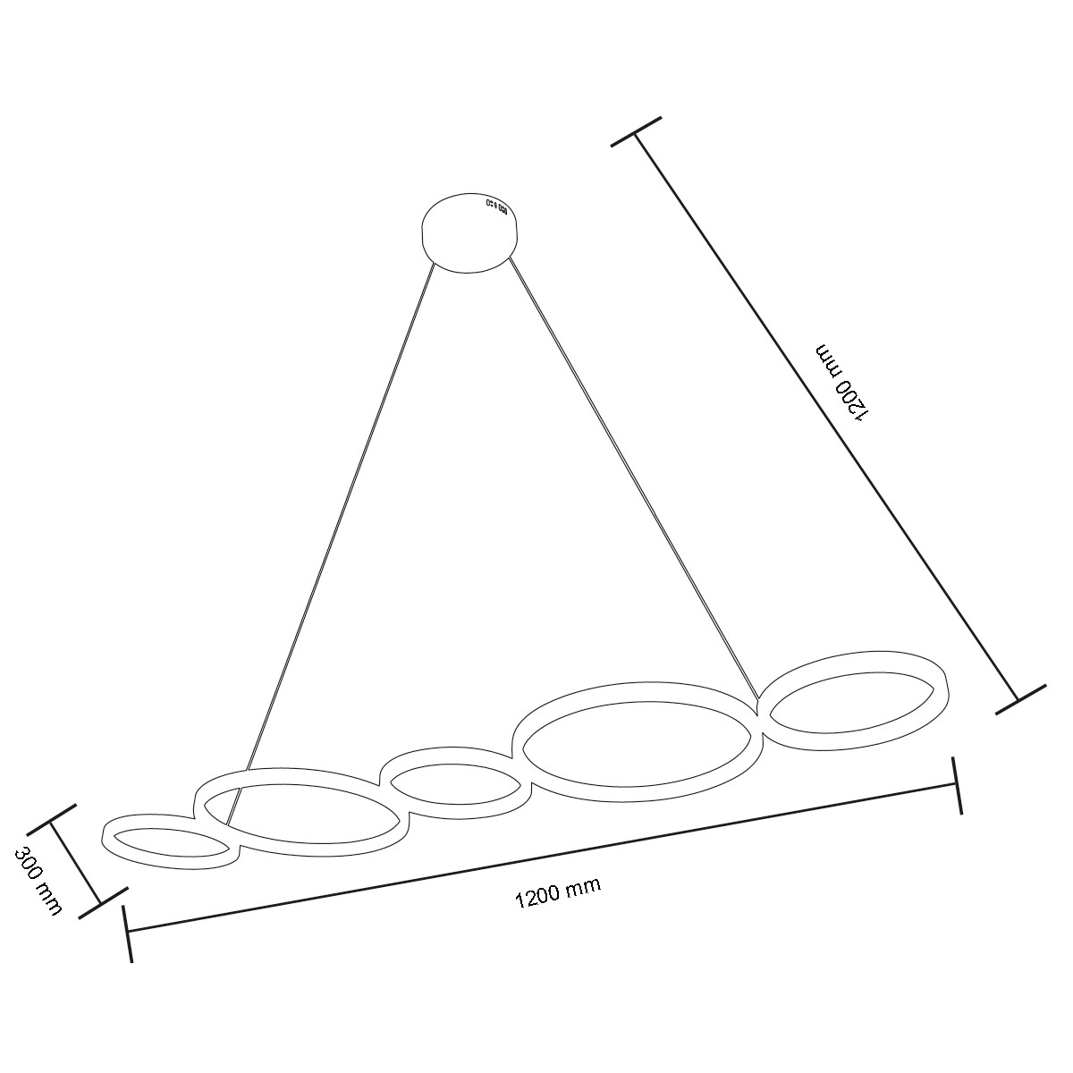 LED Hanglamp - Hangverlichting - Sintrus - 45W - Natuurlijk Wit 4000K - Mat Zwart - Aluminium