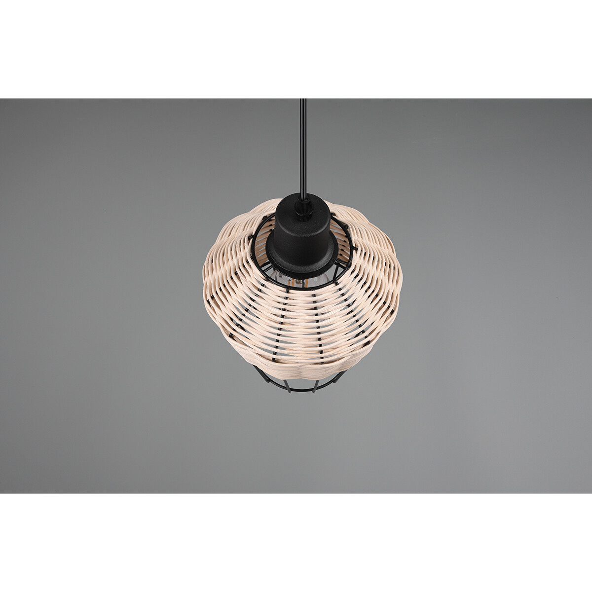 LED Hanglamp - Hangverlichting - Trion Bera - E27 Fitting - 1-lichts - Rond - Bruin - Aluminium