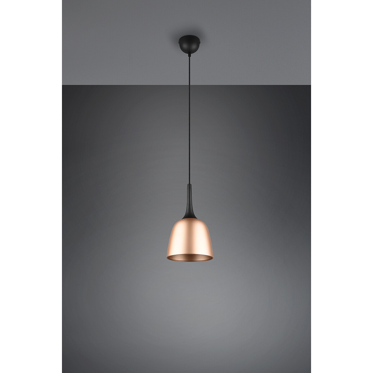 LED Hanglamp - Hangverlichting - Trion Christa - E27 Fitting - Rond - Mat Goud - Aluminium - Ø200mm