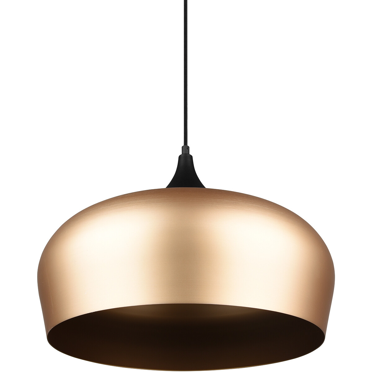 LED Hanglamp - Hangverlichting - Trion Christa - E27 Fitting - Rond - Mat Goud - Aluminium - Ø450mm