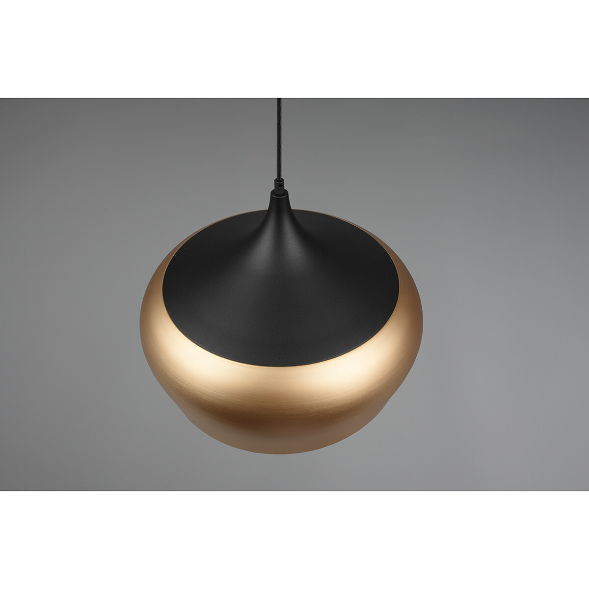 LED Hanglamp - Hangverlichting - Trion Christa - E27 Fitting - Rond - Mat Goud - Aluminium - Ø450mm