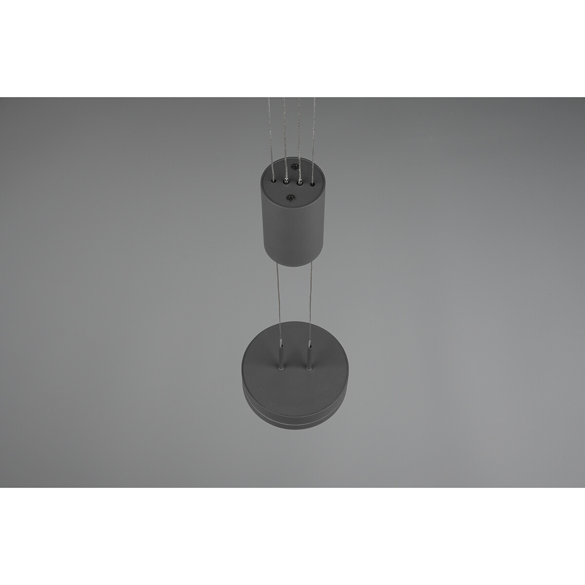 LED Hanglamp - Hangverlichting - Trion Franco - 7.2W - 1-lichts - Warm Wit 3000K - Dimbaar - Rond - Mat Antraciet - Aluminium