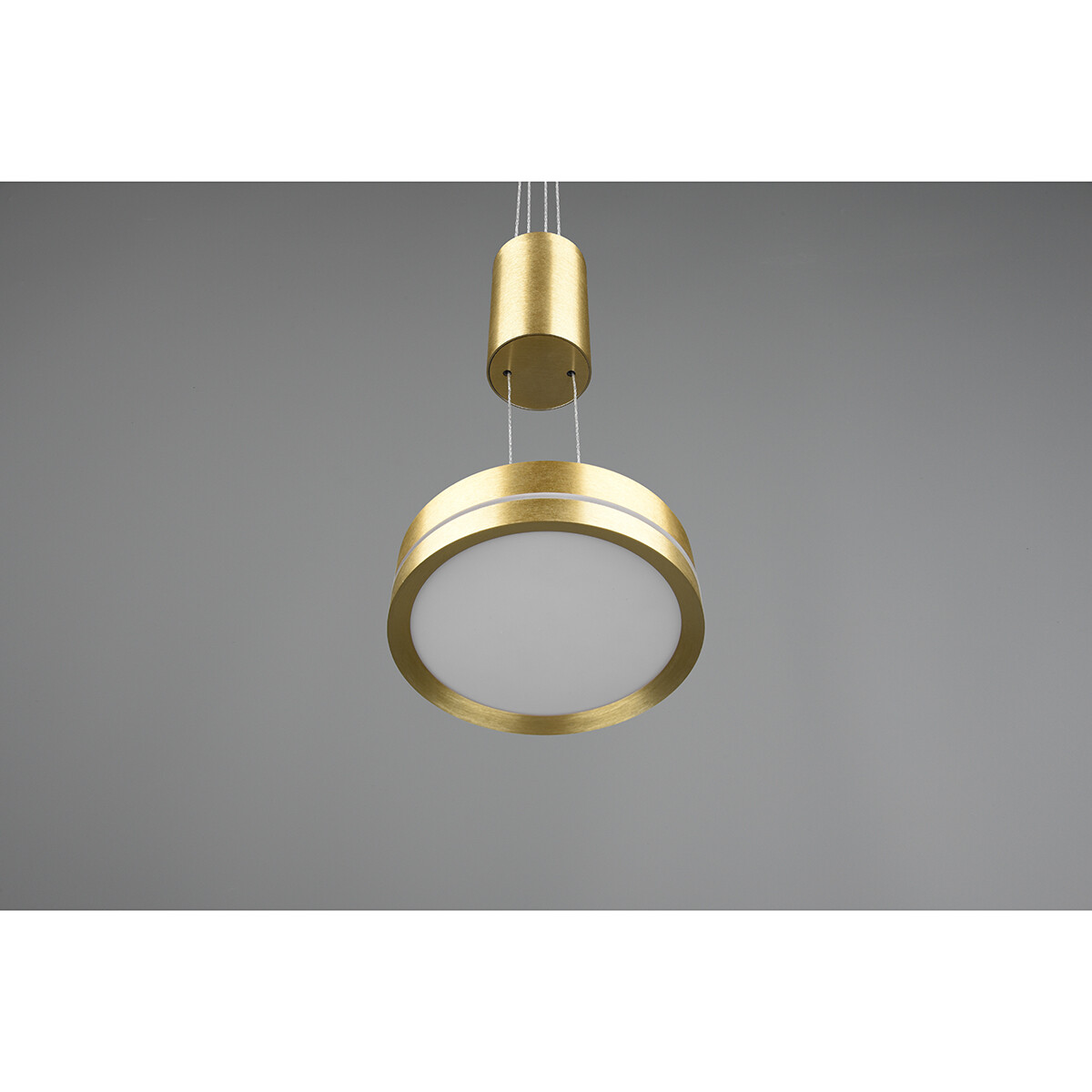 LED Hanglamp - Hangverlichting - Trion Franco - 7.2W - 1-lichts - Warm Wit 3000K - Dimbaar - Rond - Mat Goud - Aluminium