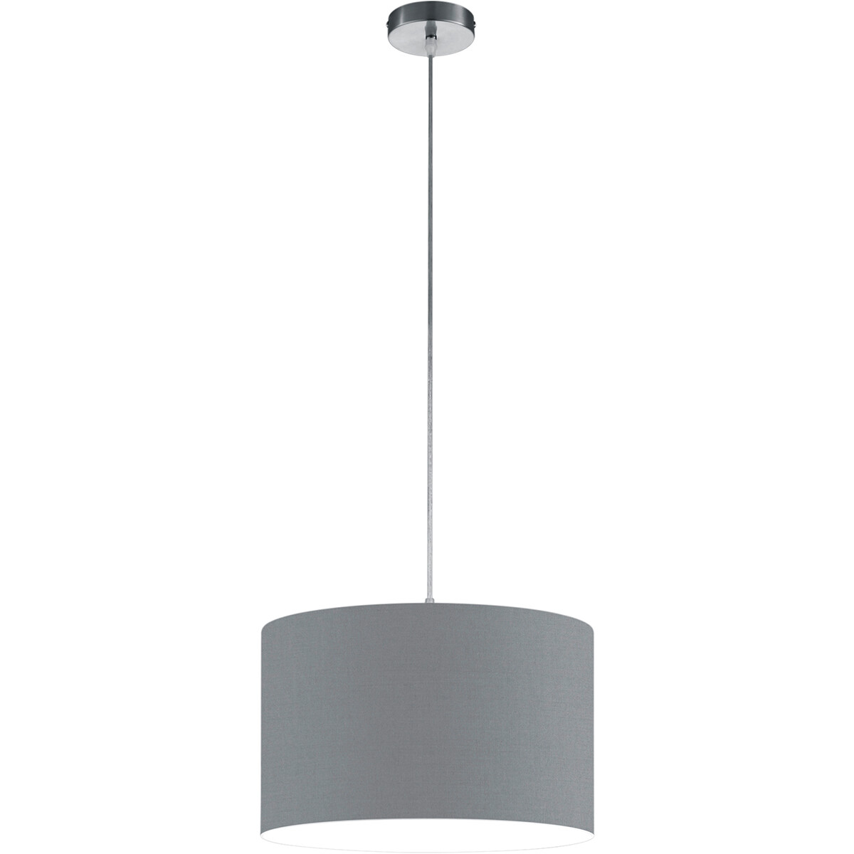 LED Hanglamp - Hangverlichting - Trion Hotia - E27 Fitting - 1-lichts - Rond - Mat Grijs - Aluminium product afbeelding