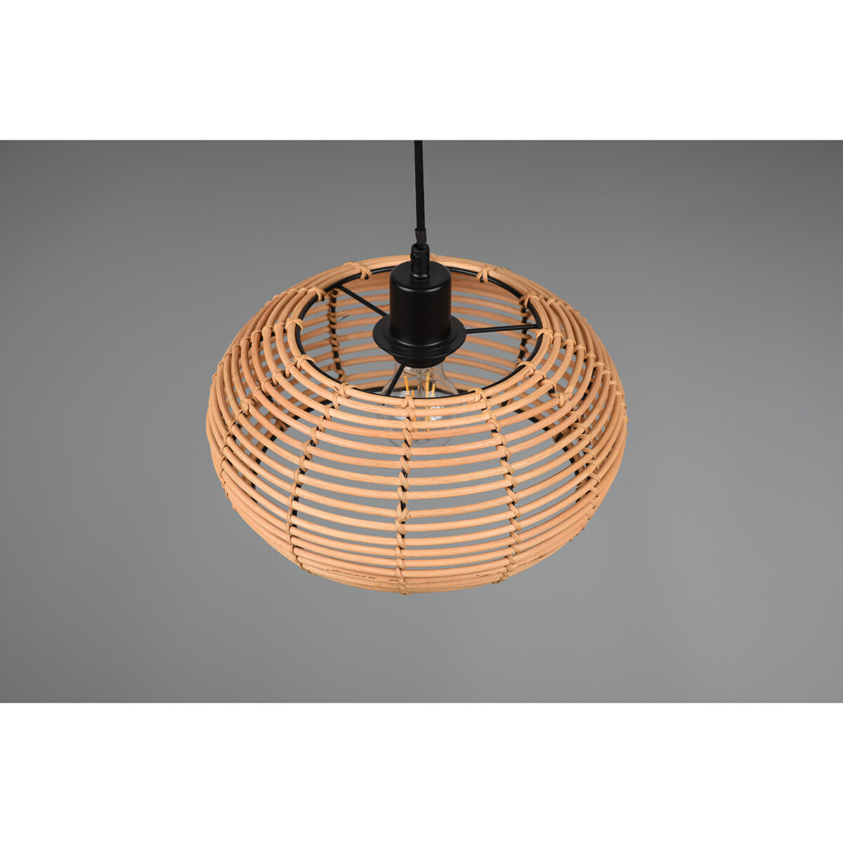 LED Hanglamp - Hangverlichting - Trion Irene - E27 Fitting - 1-lichts - Rond - Bruin - Hout