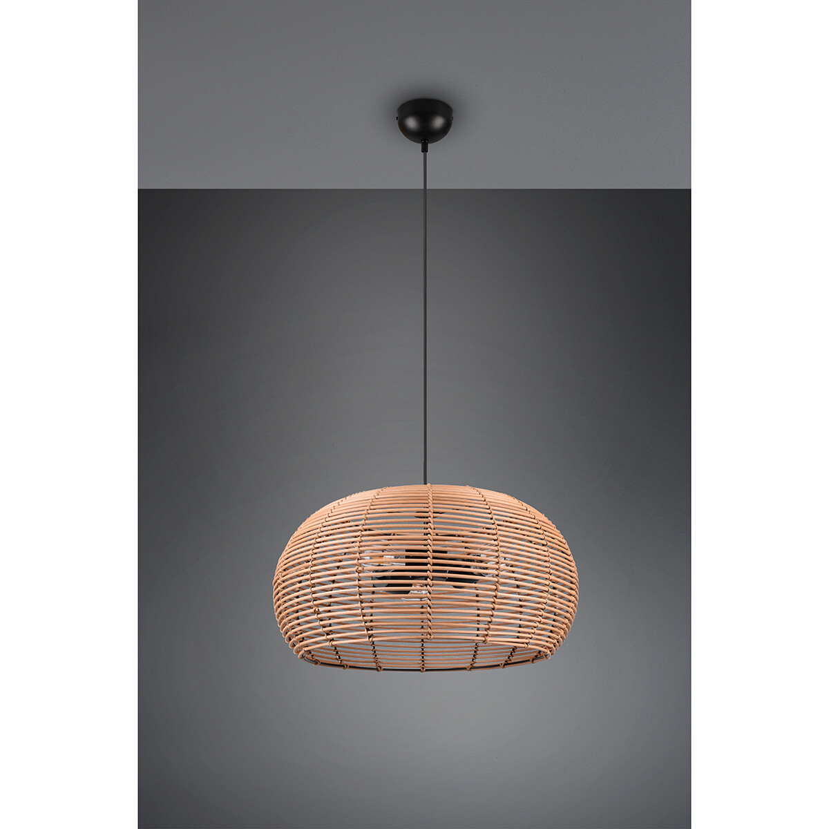 LED Hanglamp - Hangverlichting - Trion Irene - E27 Fitting - 3-lichts - Rond - Bruin - Hout