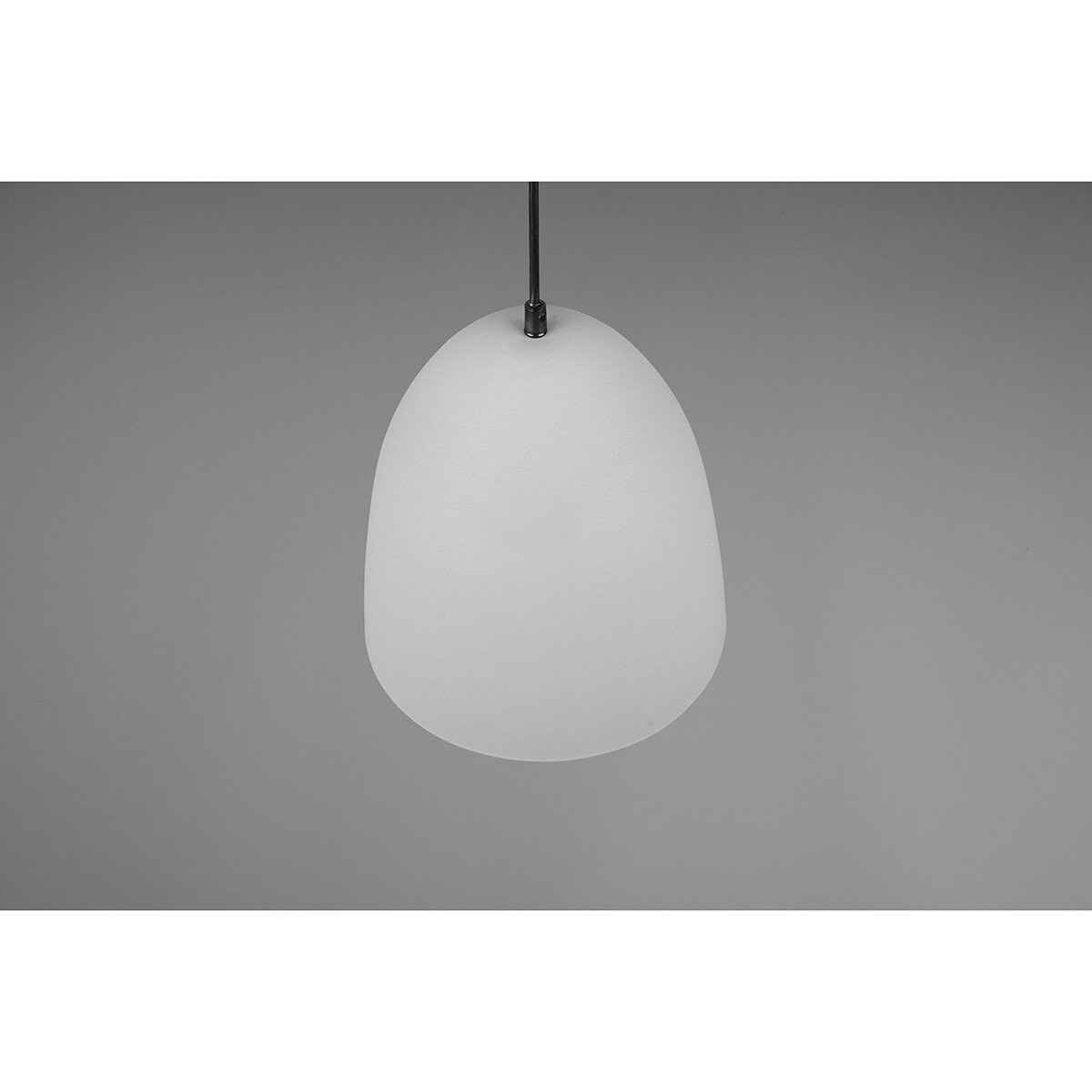 LED Hanglamp - Hangverlichting - Trion Lopez - E27 Fitting - 1-lichts - Rond - Mat Grijs - Aluminium