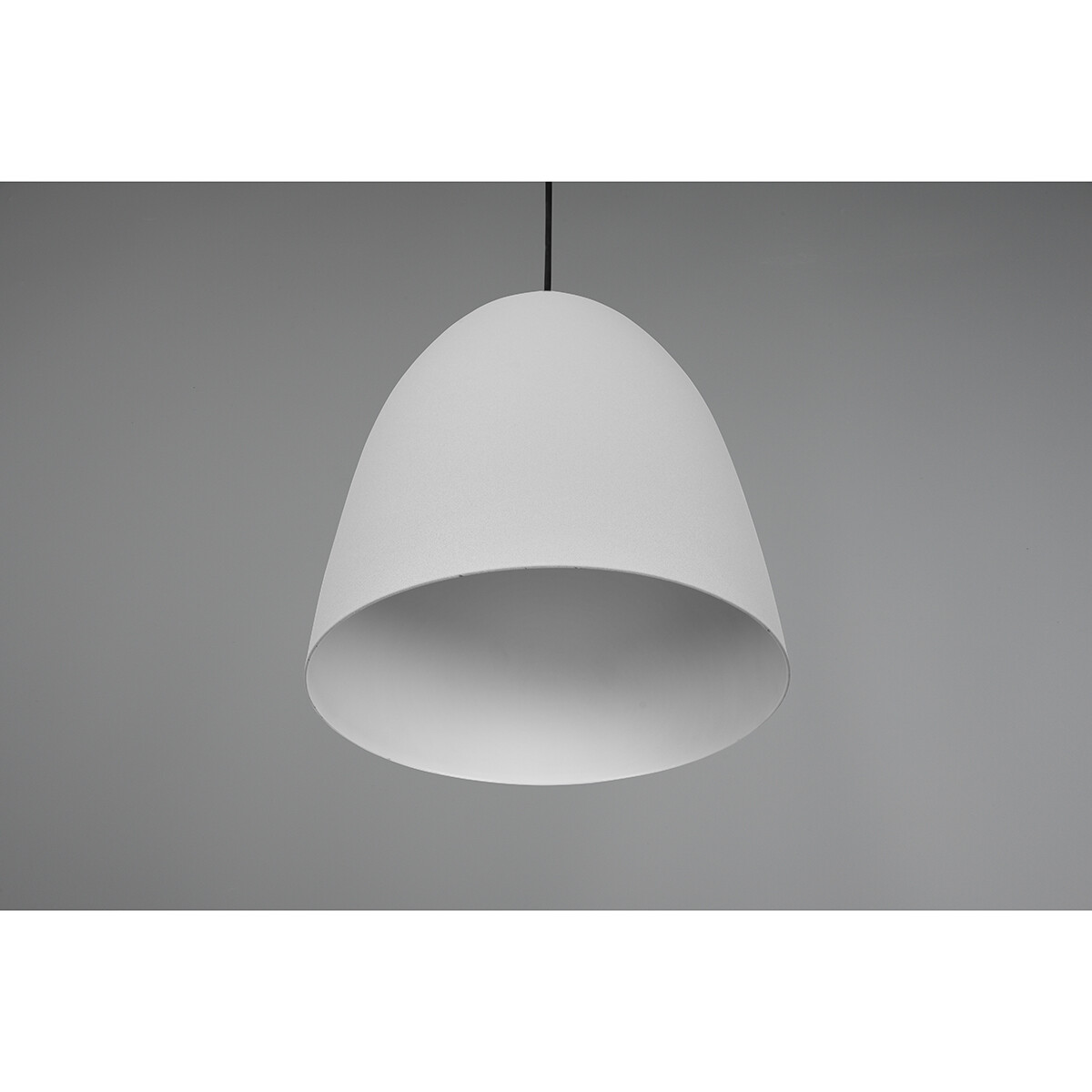 LED Hanglamp - Hangverlichting - Trion Lopez - E27 Fitting - 1-lichts - Rond - Mat Grijs - Aluminium