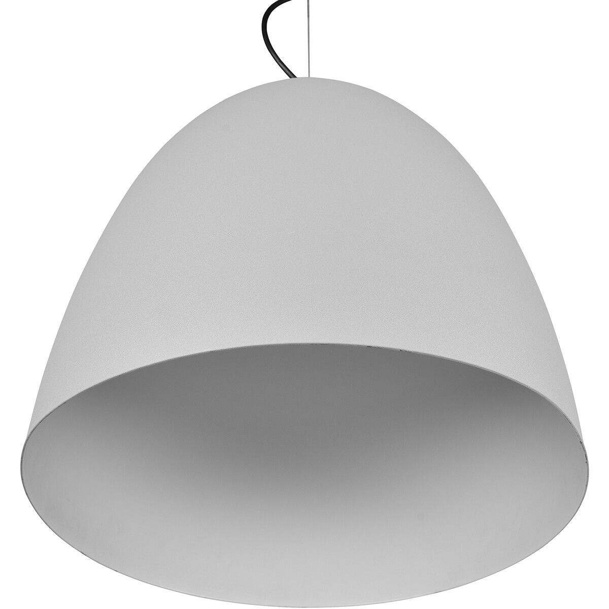 LED Hanglamp - Hangverlichting - Trion Lopez XL - E27 Fitting - 1-lichts - Rond - Mat Grijs - Aluminium