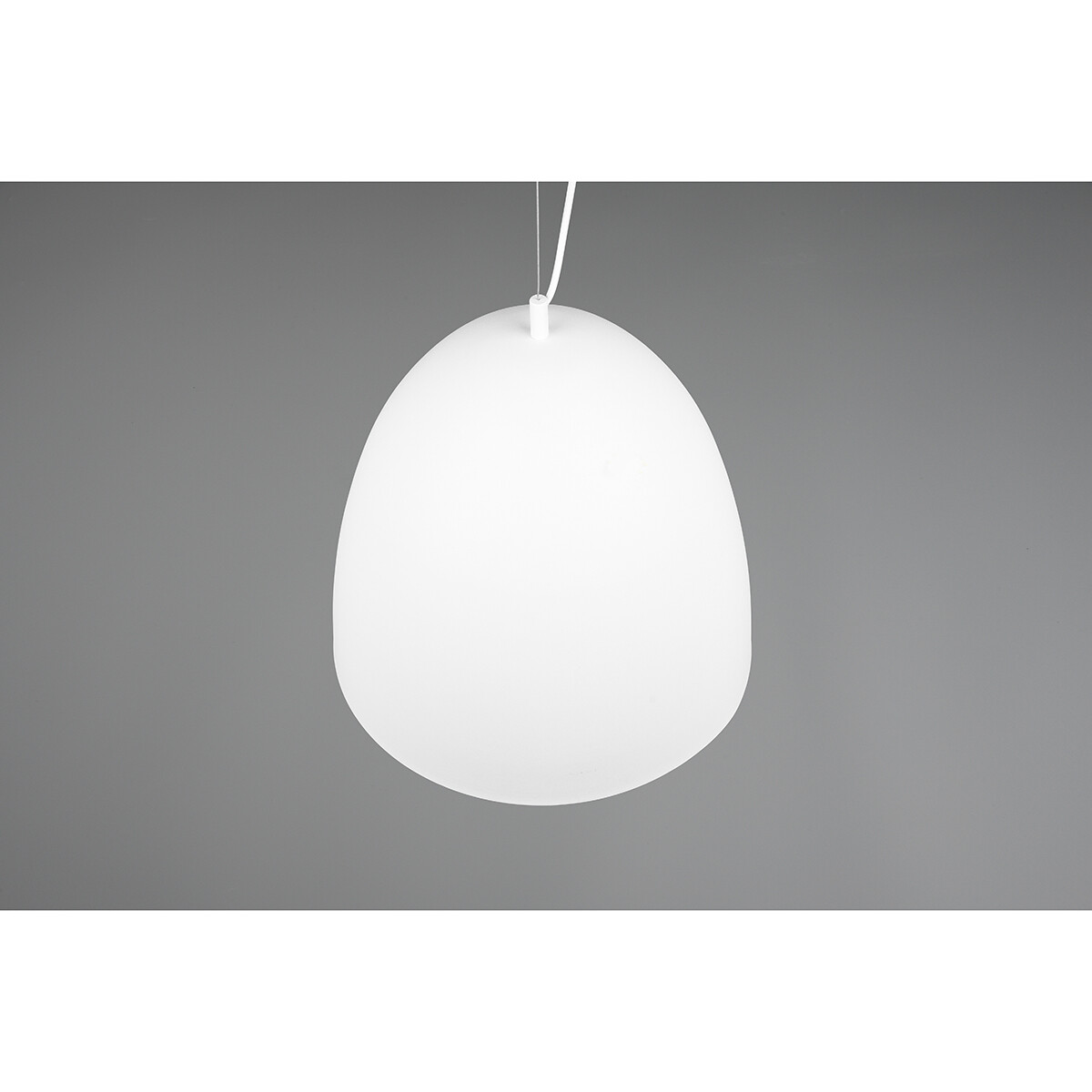 LED Hanglamp - Hangverlichting - Trion Lopez XL - E27 Fitting - 1-lichts - Rond - Mat Wit - Aluminium