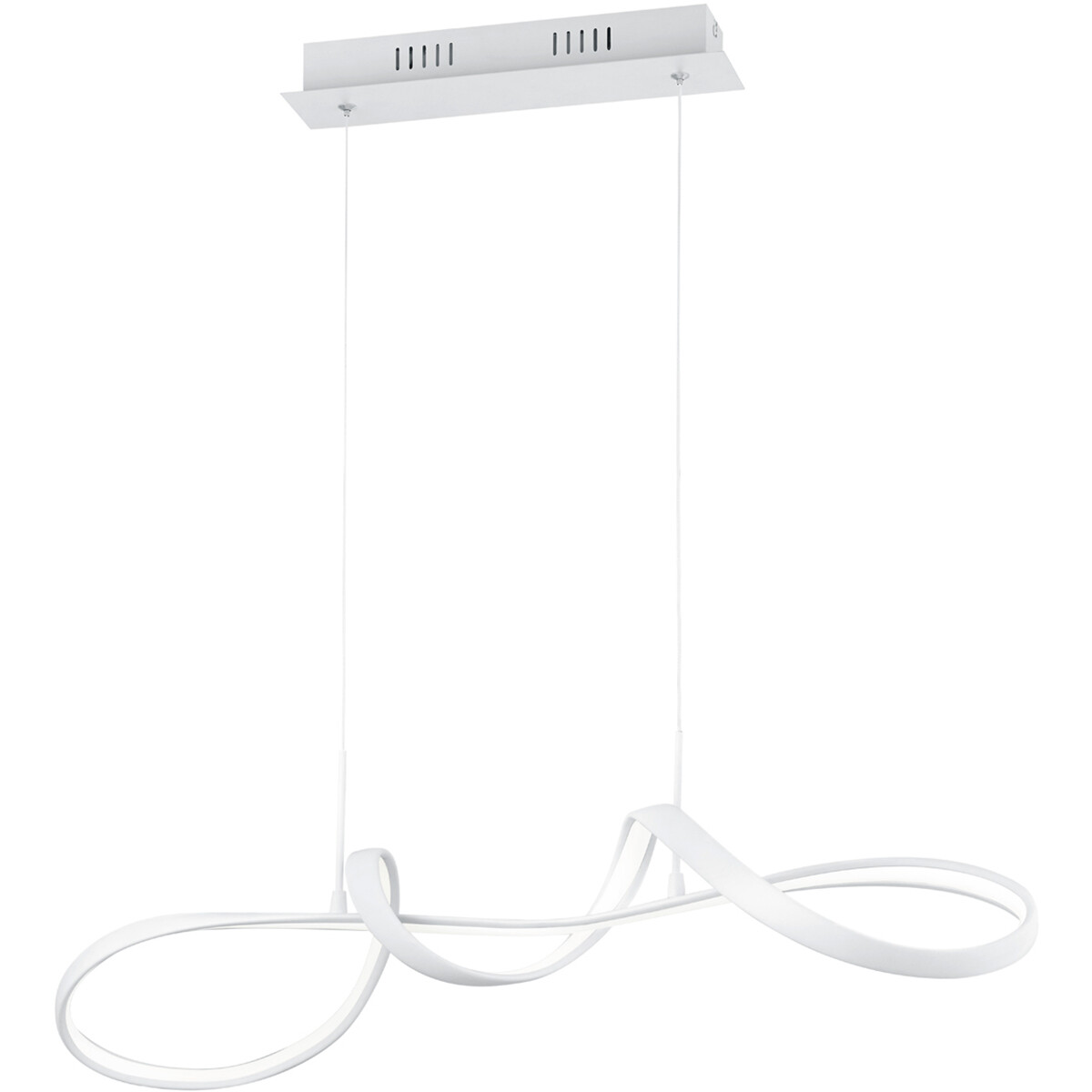 LED Hanglamp - Hangverlichting - Trion Peruino - 37W - Natuurlijk Wit 4000K - Dimbaar - Rond - Mat Wit - Aluminium product afbeelding