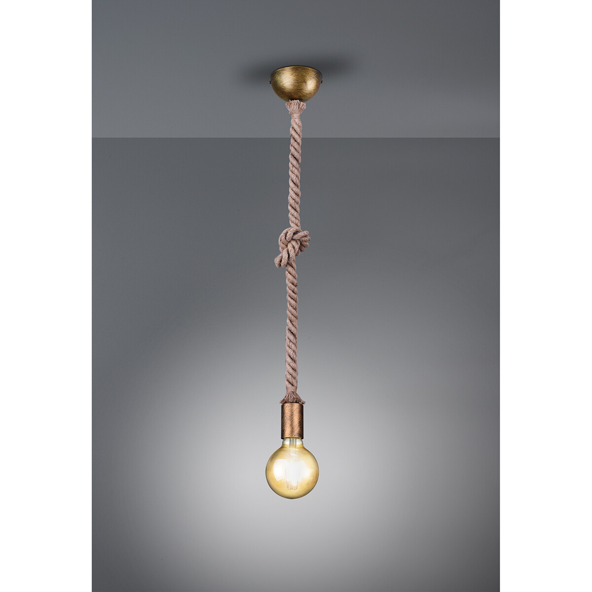 LED Hanglamp - Hangverlichting - Trion Robin - E27 Fitting - 1-lichts - Rond - Oud Brons - Aluminium