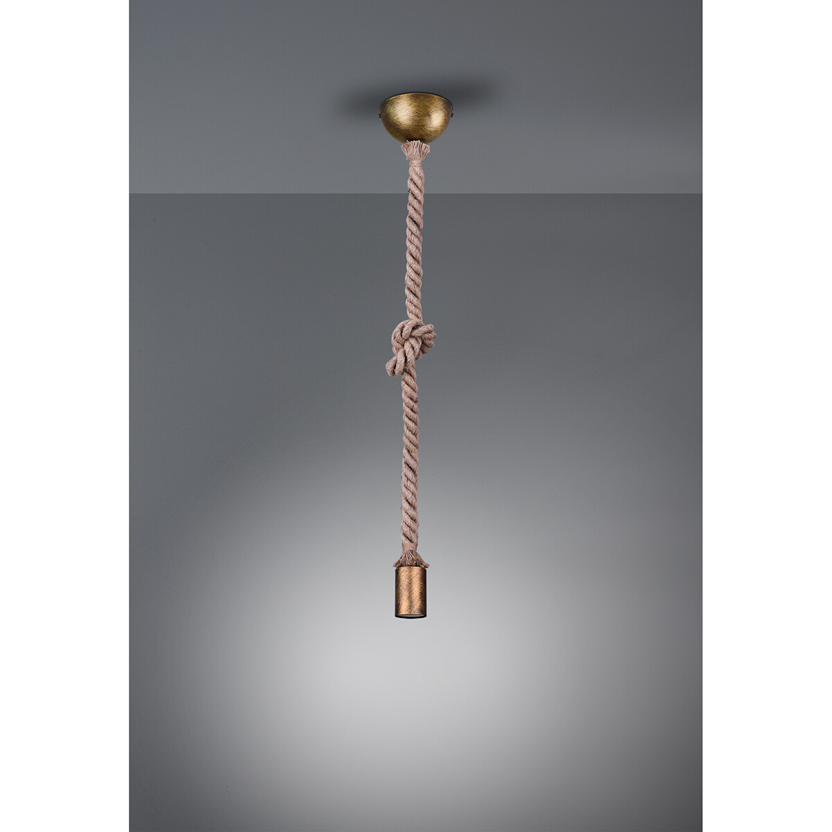 LED Hanglamp - Hangverlichting - Trion Robin - E27 Fitting - 1-lichts - Rond - Oud Brons - Aluminium