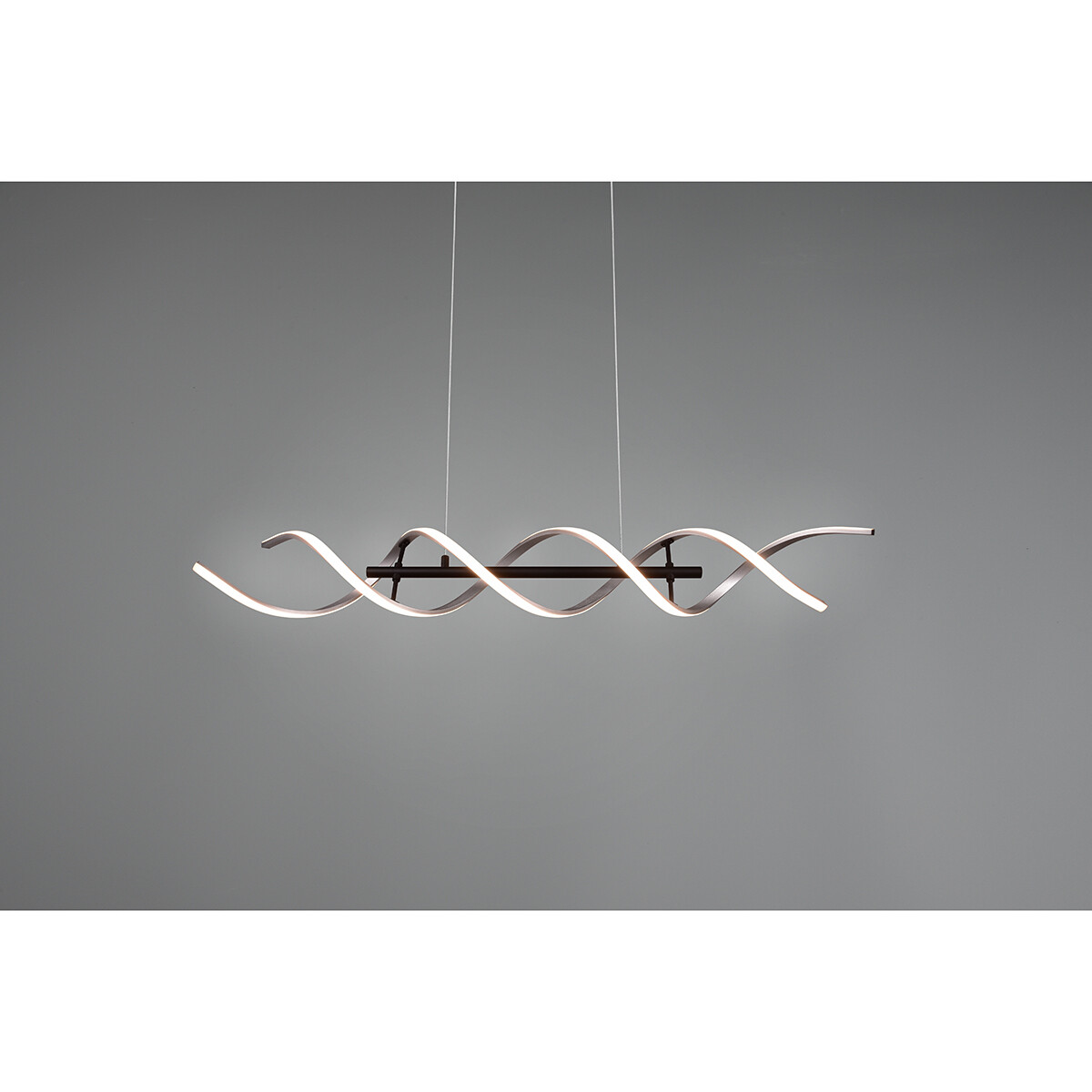 LED Hanglamp - Hangverlichting - Trion Sarina - 45W - Aanpasbare Kleur - Dimbaar - Rechthoek - Geborsteld Zilver - Aluminium