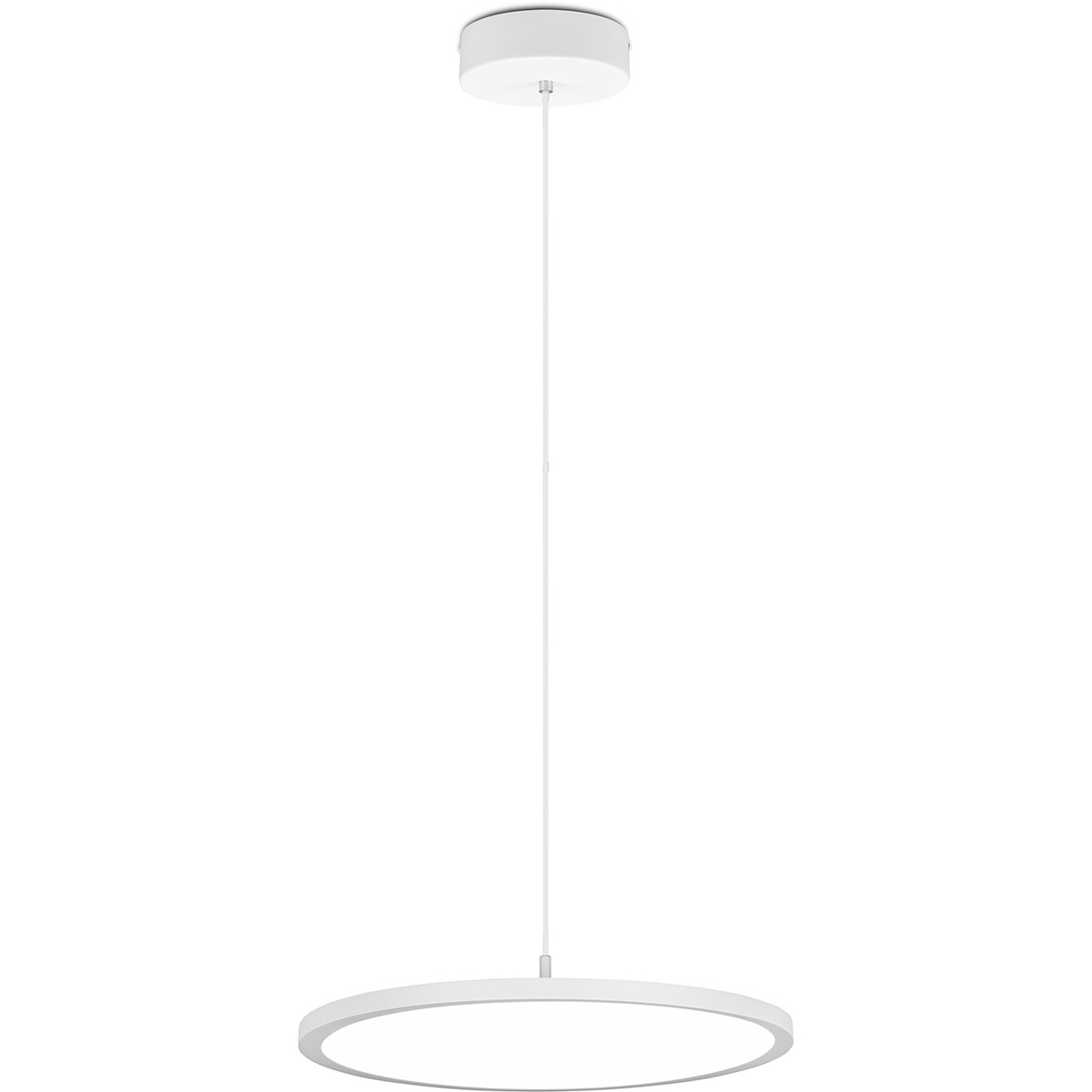 LED Hanglamp - Hangverlichting - Trion Trula - 29W - Natuurlijk Wit 4000K - Dimbaar - Rond - Mat Wit - Aluminium product afbeelding