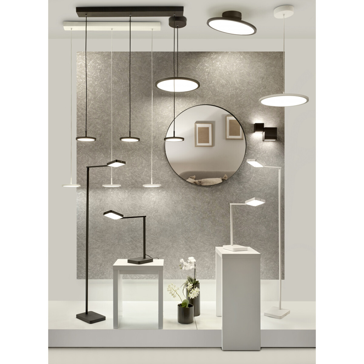 LED Hanglamp - Hangverlichting - Trion Trula - 30W - 3-lichts - Warm Wit 3000K - Dimbaar - Rechthoek - Mat Zwart - Aluminium