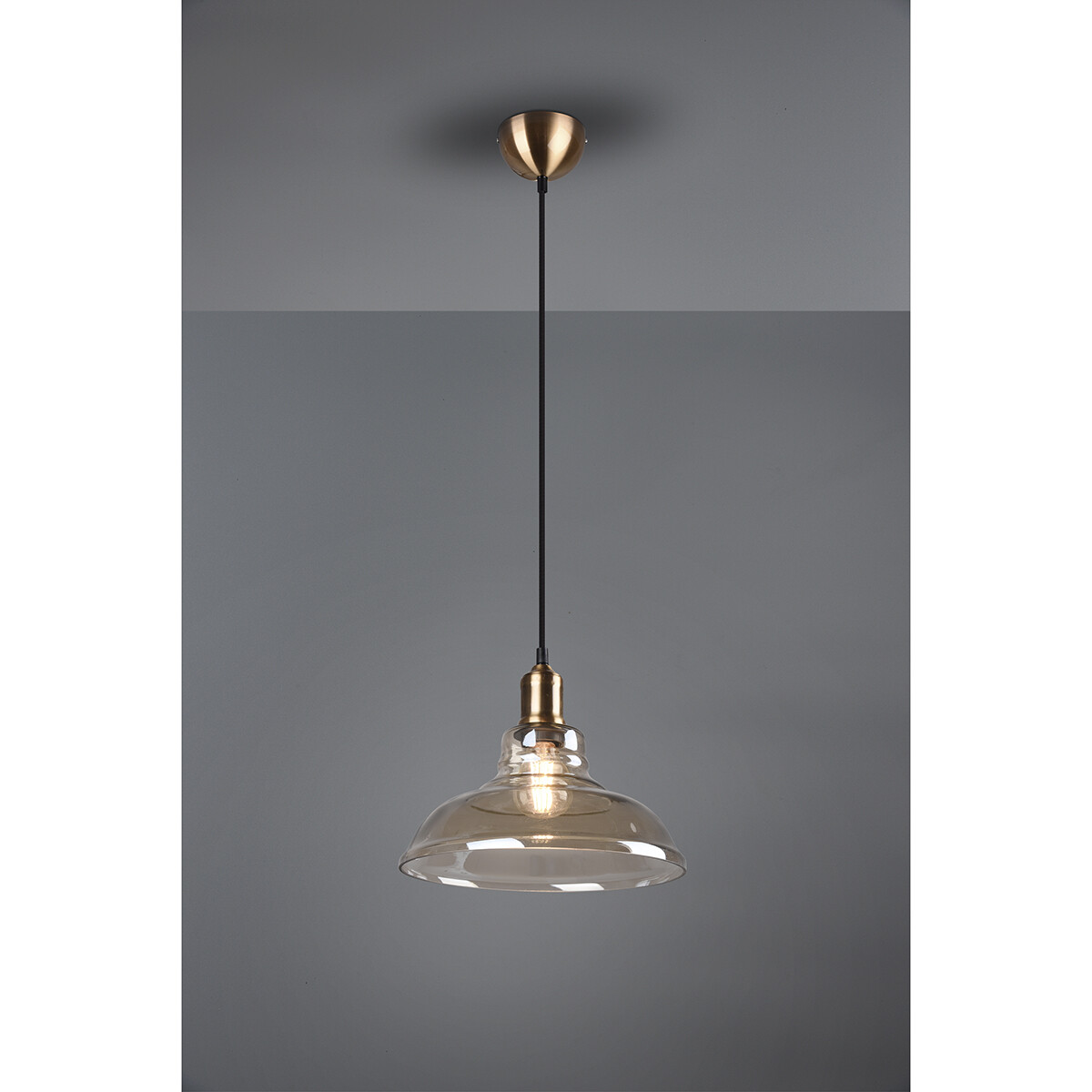 LED Hanglamp - Trion Aldin - E27 Fitting - Rond - Oud Brons - Aluminium