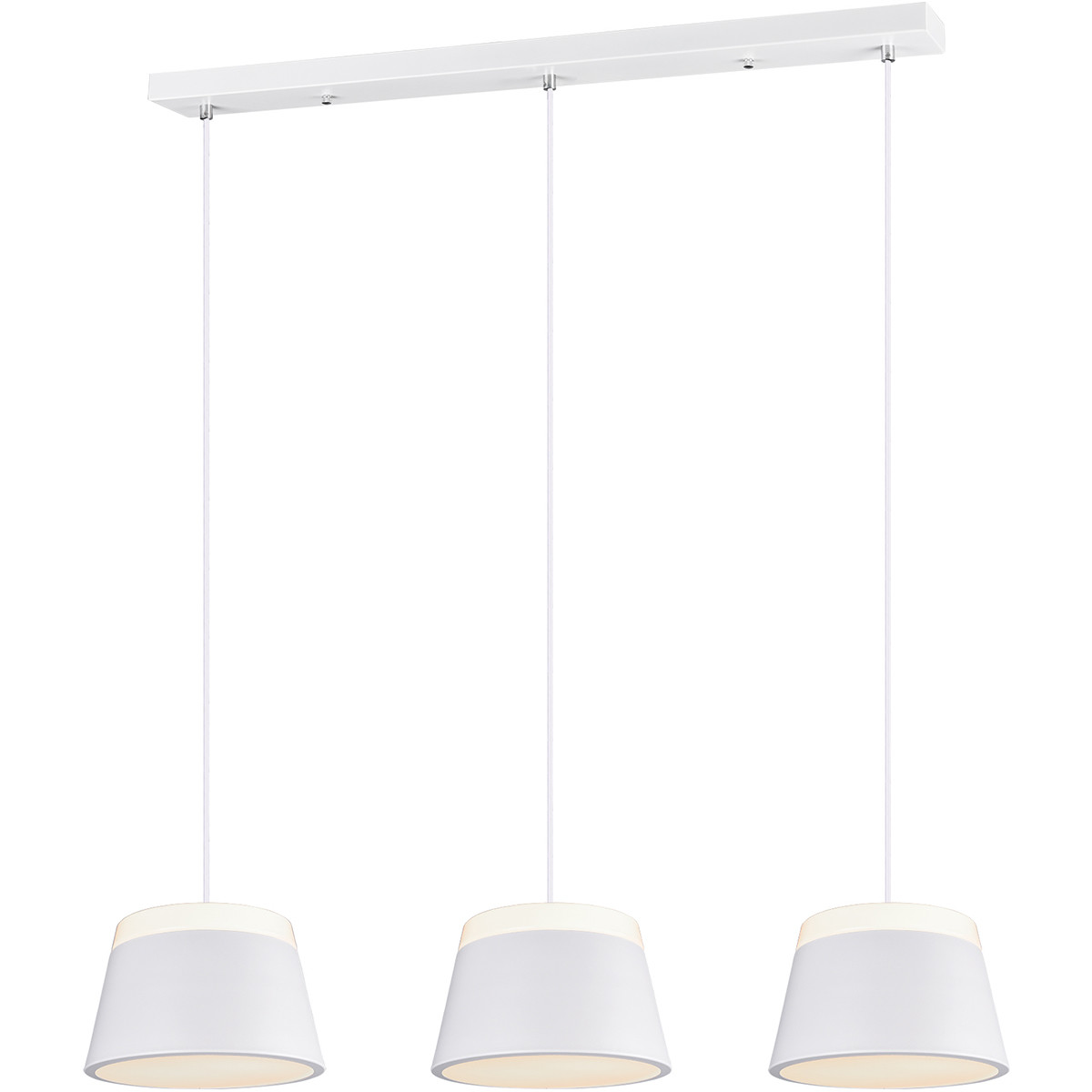 LED Hanglamp - Trion Barnaness - E14 Fitting - 6-lichts - Rond - Mat Wit - Aluminium