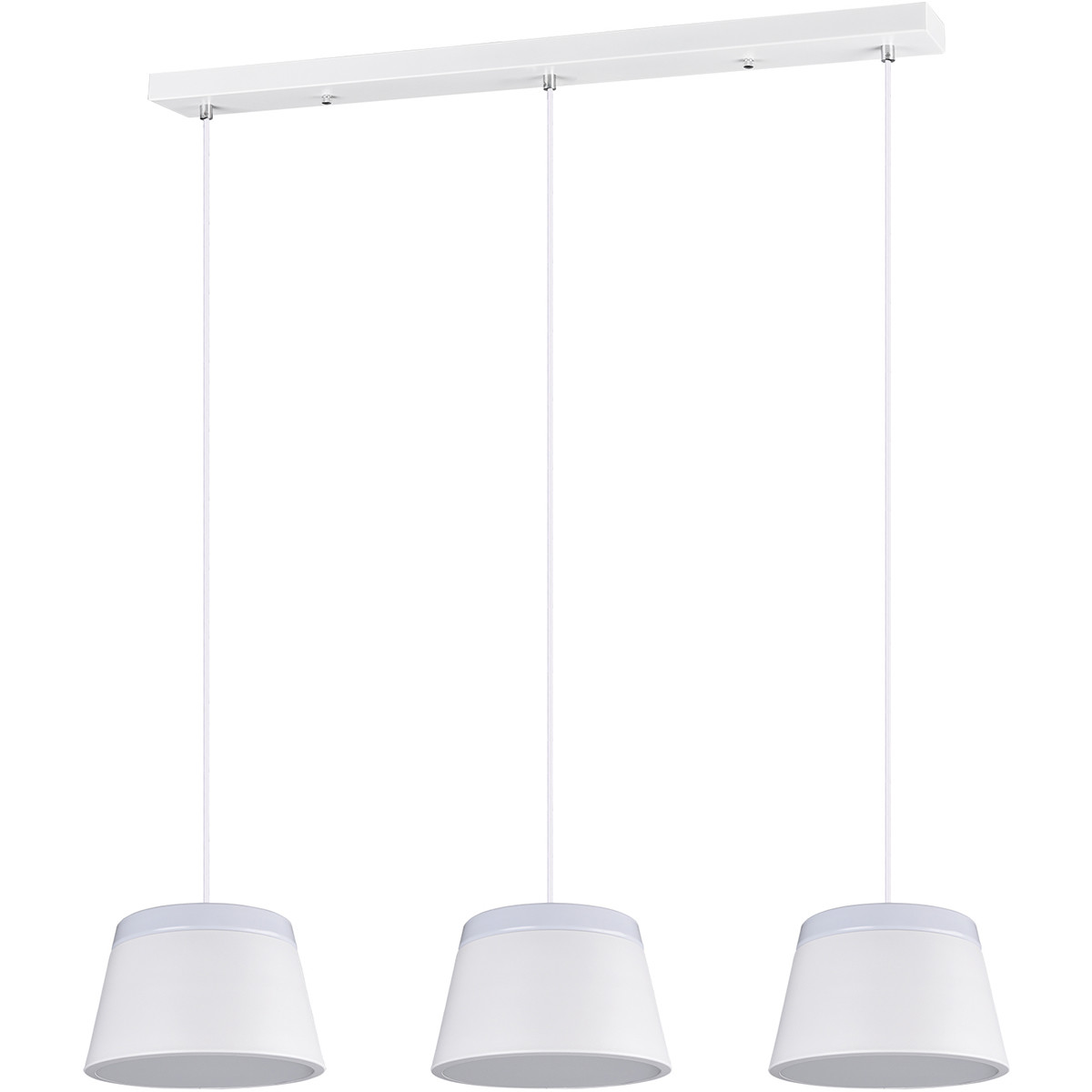 LED Hanglamp - Trion Barnaness - E14 Fitting - 6-lichts - Rond - Mat Wit - Aluminium