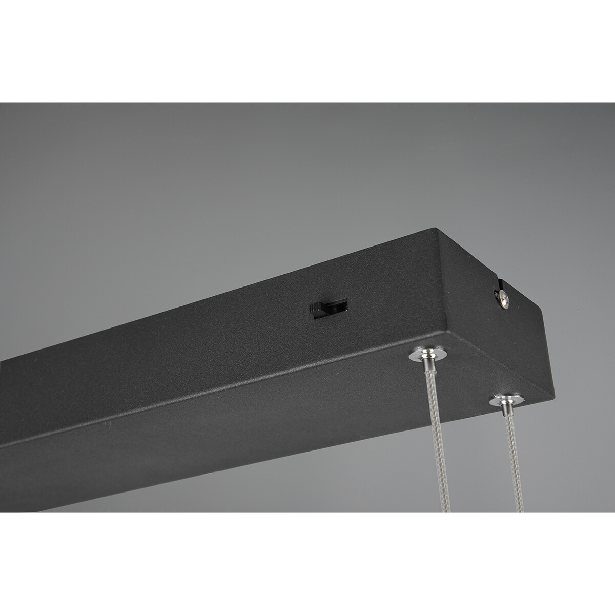 LED Hanglamp - Trion Ediyon - 35W - Aanpasbare Kleur - Dimbaar - Rechthoek - Mat Zwart - Aluminium