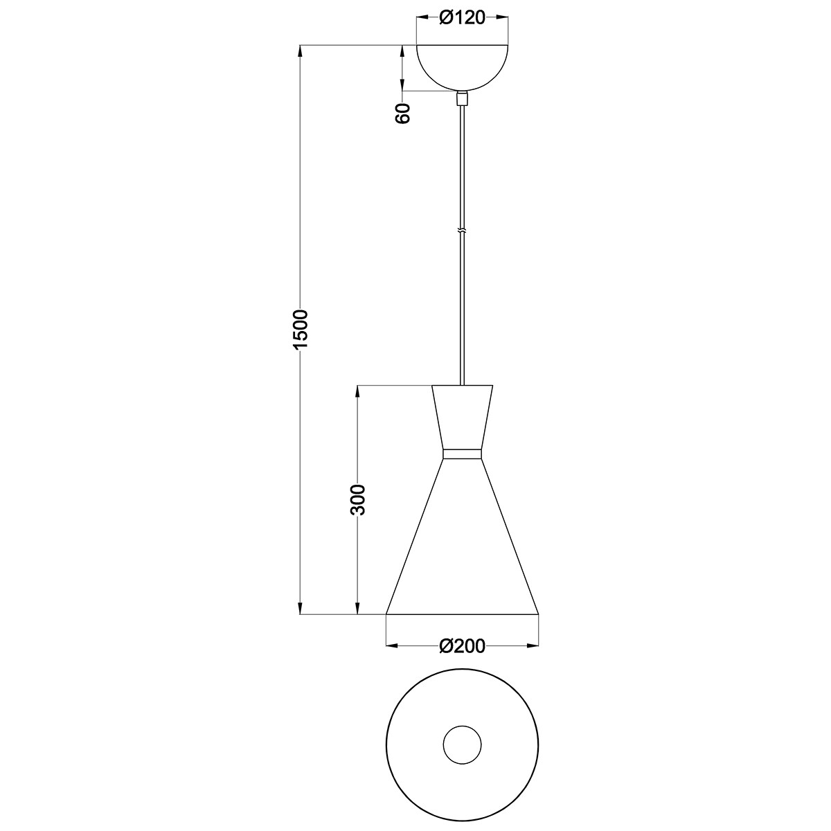 LED Hanglamp - Trion Ewomi - E27 Fitting - 1-lichts - Rond - Mat Nikkel - Aluminium - Ø20cm