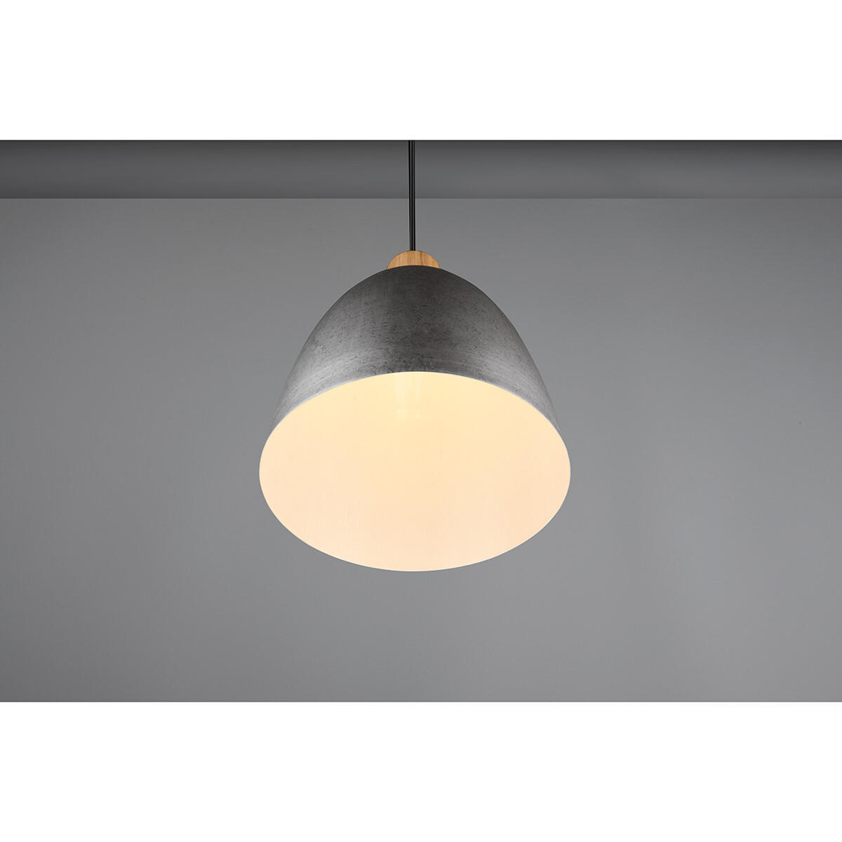 LED Hanglamp - Trion Jaguar - E27 Fitting - Rond - Mat Nikkel - Aluminium - Tot 40W