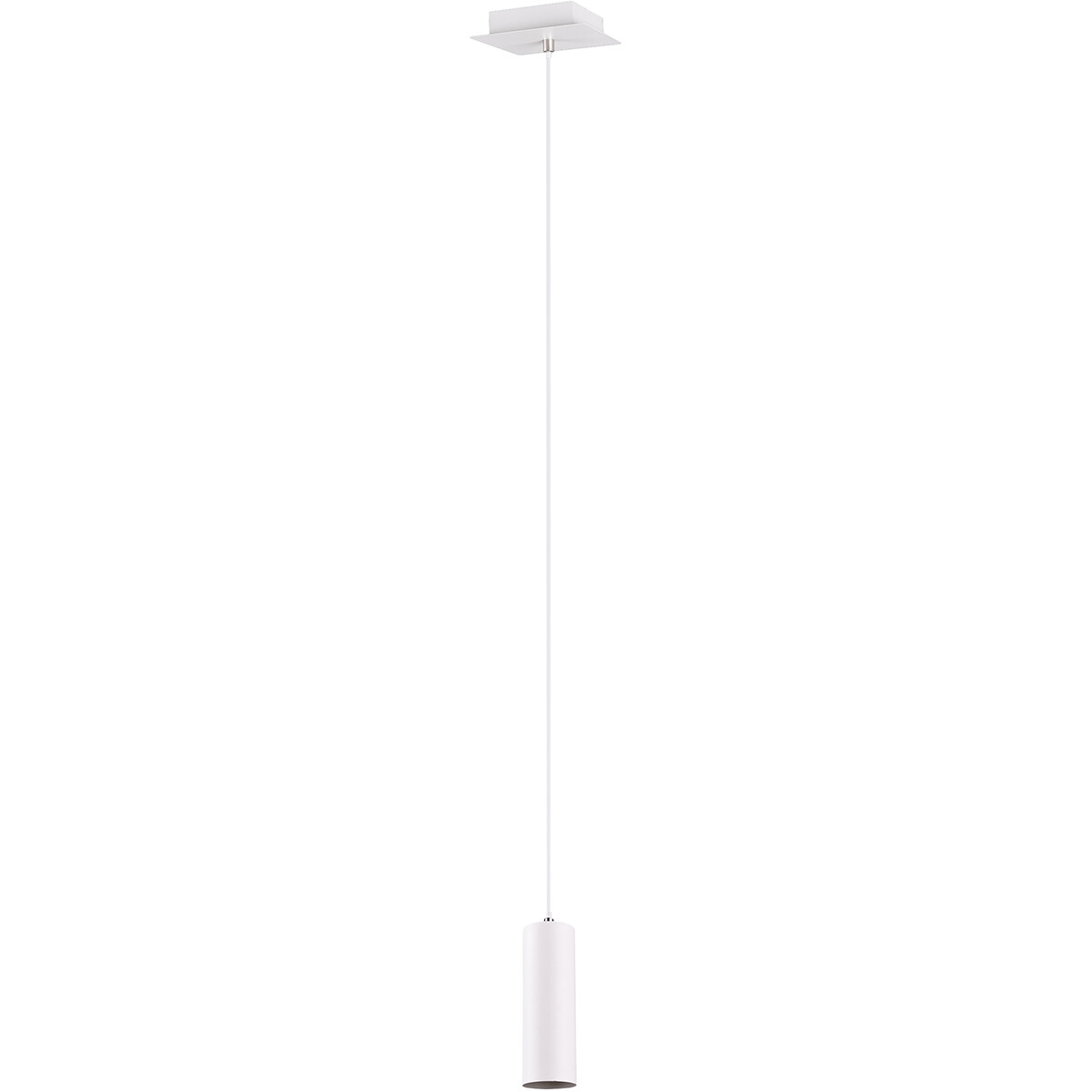 LED Hanglamp - Trion Mary - GU10 Fitting - 1-lichts - Rond - Mat Wit - Aluminium